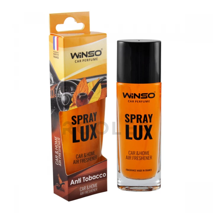 Ароматизатор WINSO Spray Lux Anti Tobacco для салона авто 75 мл (532030)-фото 1