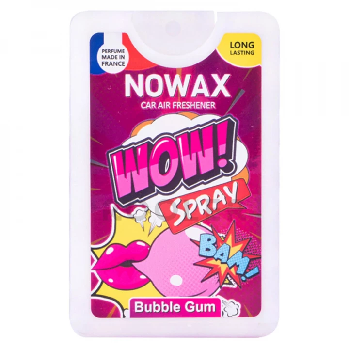 Ароматизатор NOWAX WOW Spray Bubble Gum для салона авто 18 мл (NX00137)-фото 1
