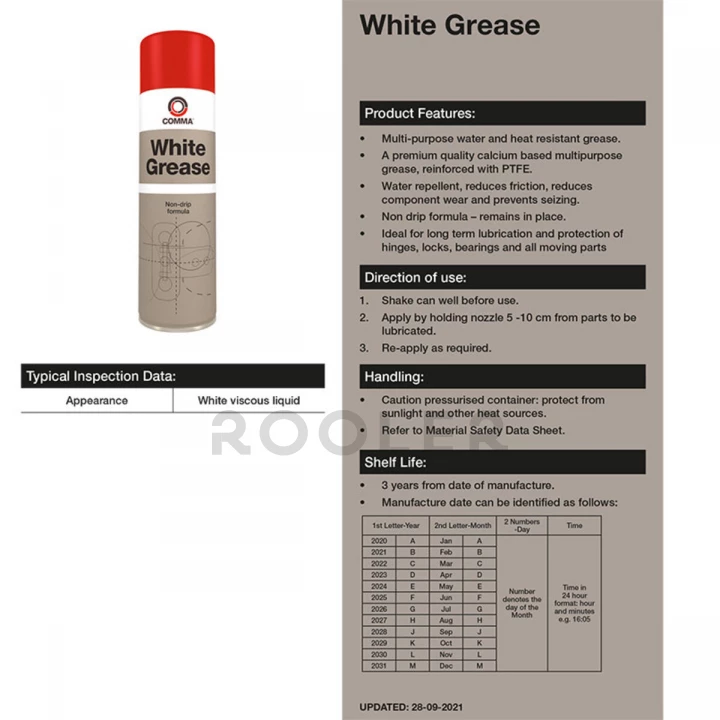 Смазка COMMA White Grease 500 мл (WGR500M)-фото 2