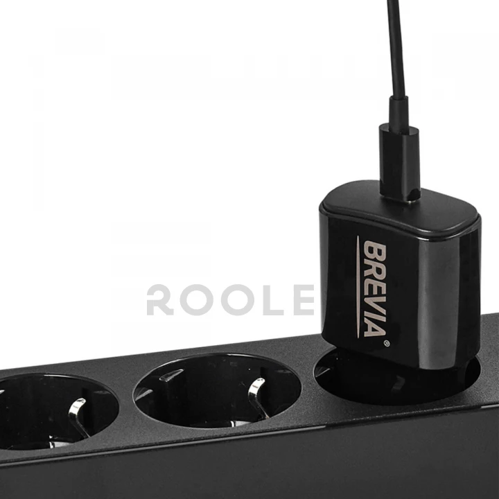 Мережевий зарядний пристрій Brevia ePower PD20W + кабель USB-C to Lightning 1м чорний-фото 5