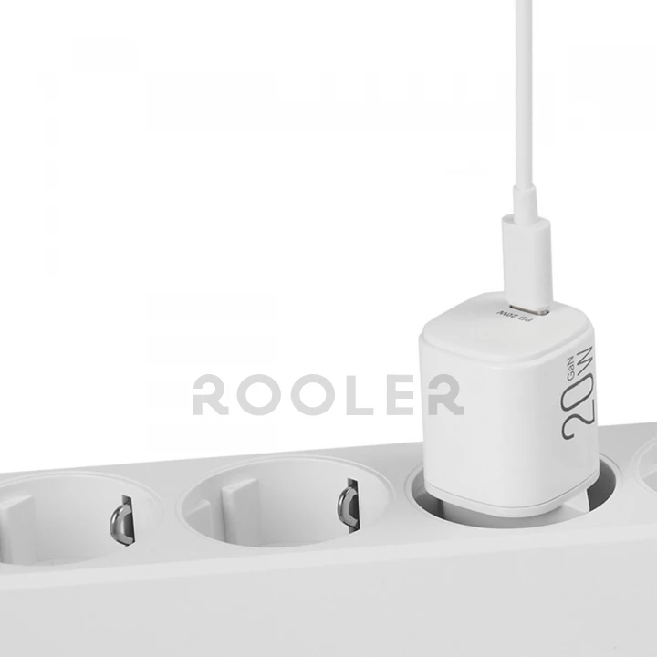 Мережевий зарядний пристрій Brevia ePowerGaN PD20W USB-C білий-фото 4