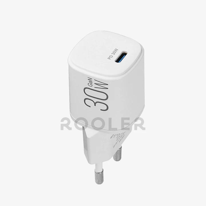 Мережевий зарядний пристрій Brevia ePowerGaN PD30W USB-C білий-фото 2