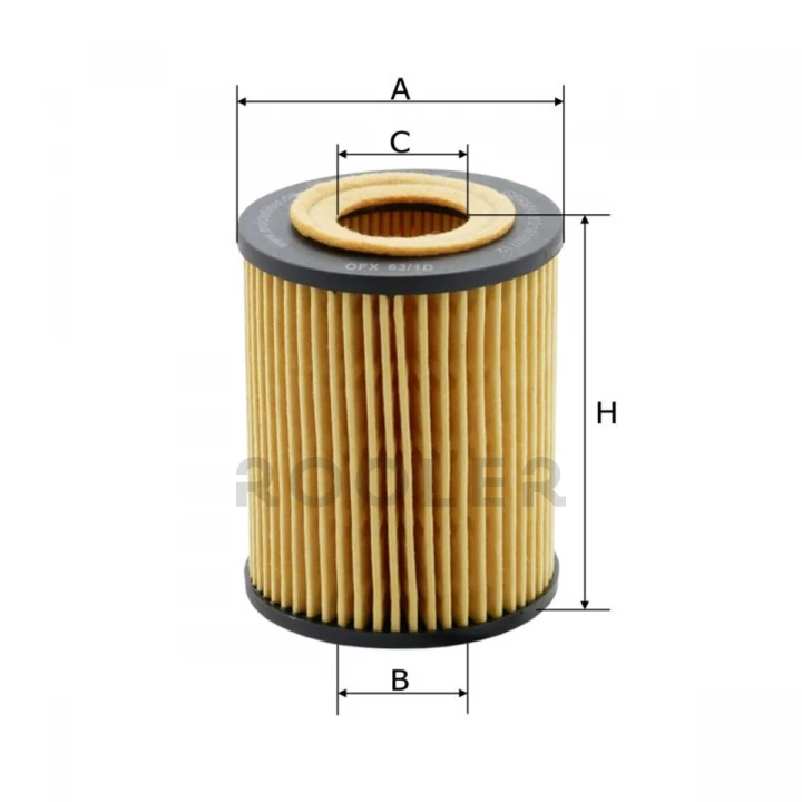 Фільтр масляний Molder Filter OFX 63/1D (WL7232, OX173/1DEco, HU7128X)-фото 2