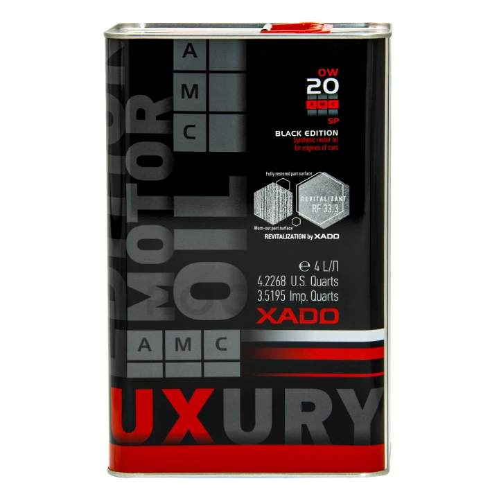 Масло моторное XADO 0W-20 SP AMC Black Edition синтетическое 4 л (XA 22294)-фото 2