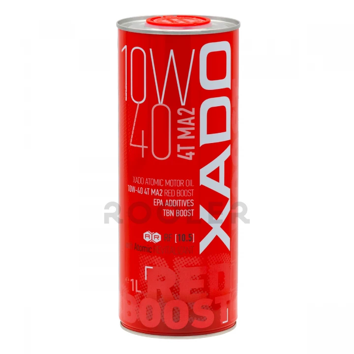 Олива моторна XADO 10W-40 4T MA2 Red Boost 1 л (ХА 26132)-фото 1