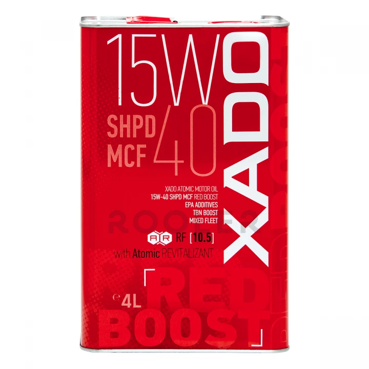 Масло моторное XADO 15W-40 SHPD MCF Red Boost минеральное 4 л (XA 26213)-фото 1