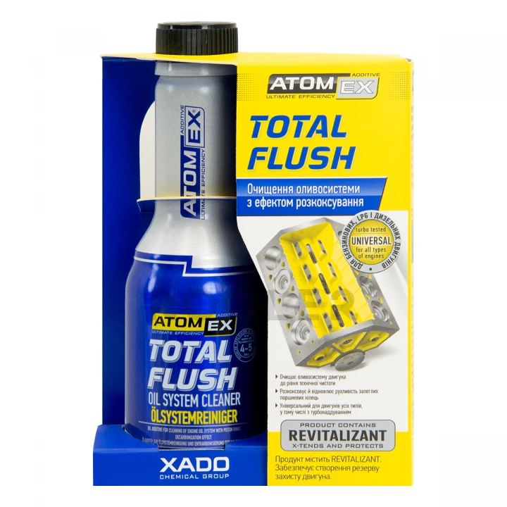 Очиститель ATOMEX Total Flush для маслосистемы двигателя 250 мл (XA 40613_6)-фото 3