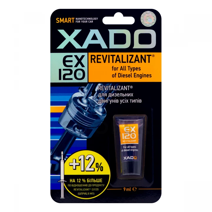 Ревіталізант XADO EX120 Revitalizant для всіх типів дизельних двигунів  9 мл (XA 10334_6)-фото 2
