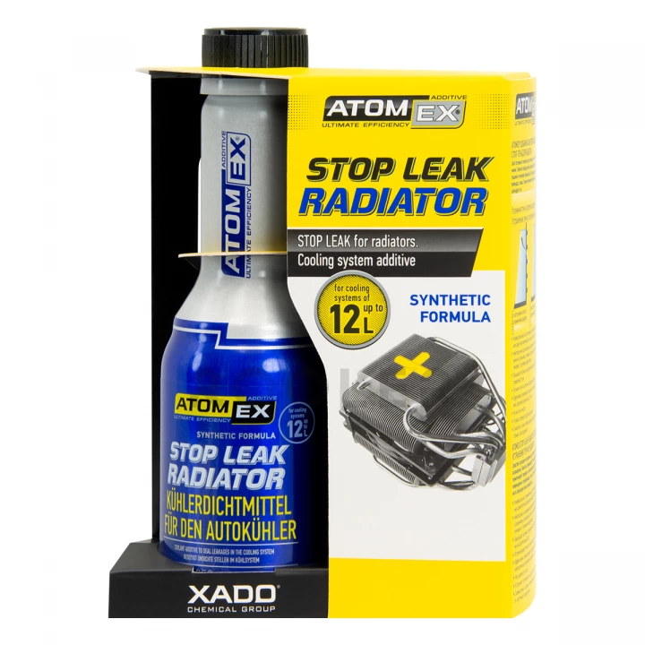 Стоп-течение ATOMEX Stop Leak Radiator для радиатора 250 мл (ХА 40813)-фото 1