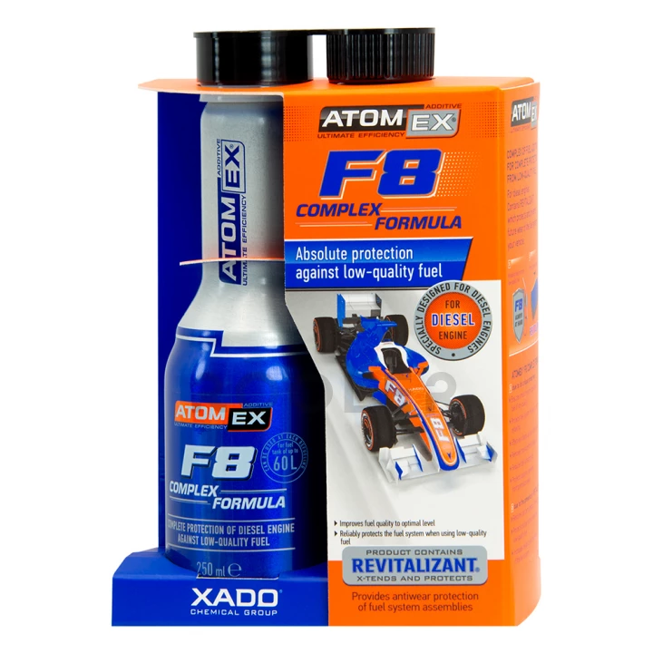 Захист дизельного двигуна XADO ATOMEX F8 Complex Formula 250 мл-фото 1